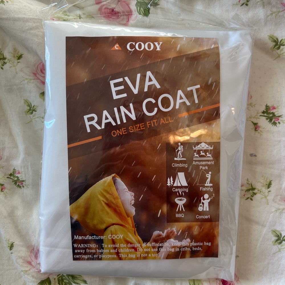 Clear Rain Coat One Size